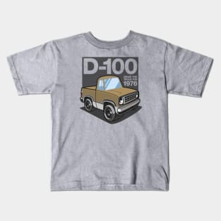 D100 - 1976 White Base (Light Gold) Kids T-Shirt